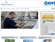 Tablet Screenshot of clinicachapelco.com